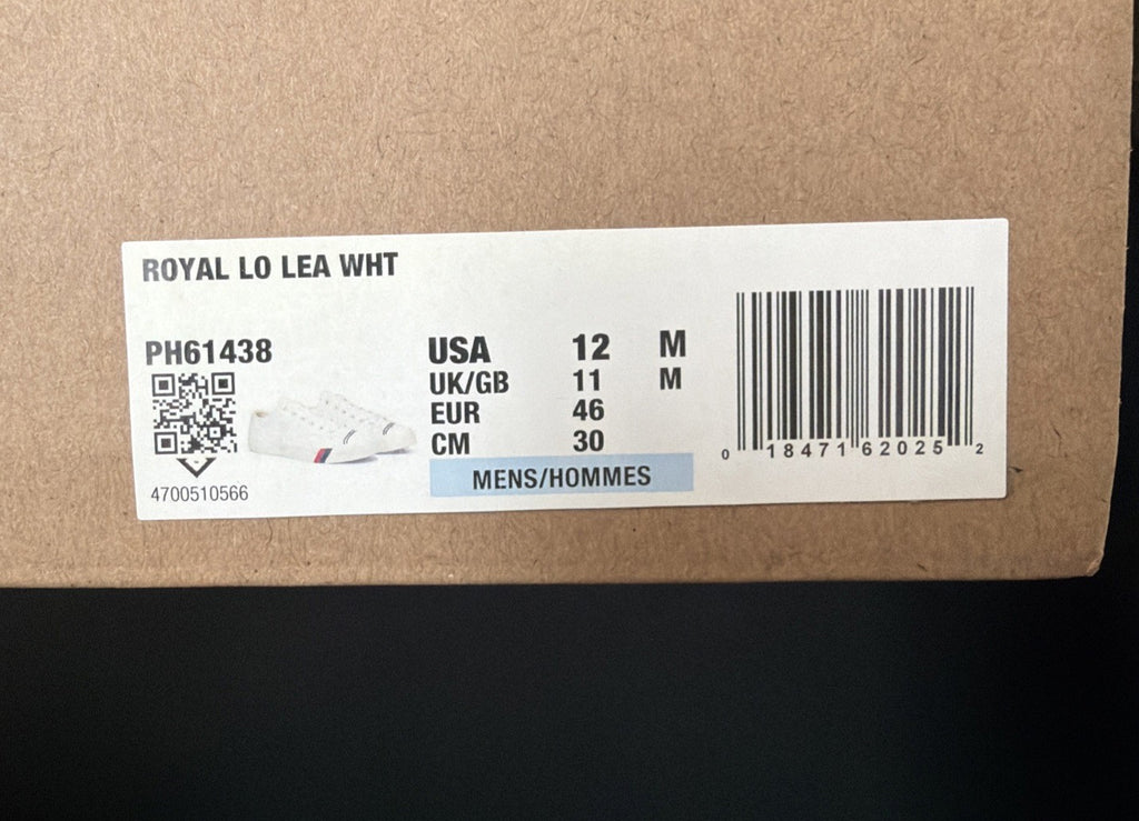 Pro-Keds Royal Lo Lace Up Men's Size 12 (M) White Leather Shoes Sneaker NWB