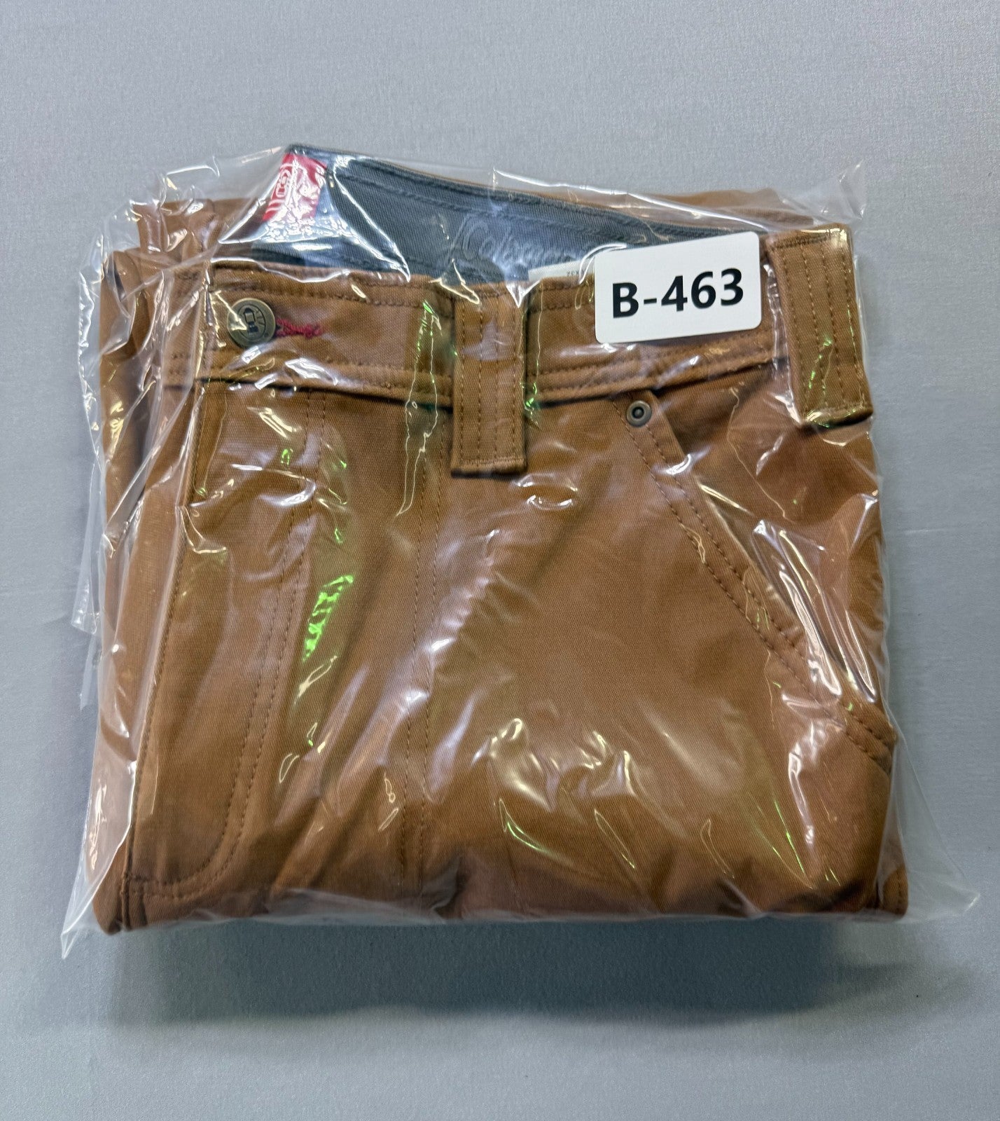 Coleman Work Pants Men's 36X32 Brown Fleece Lined Straight Leg Pockets Pull-On