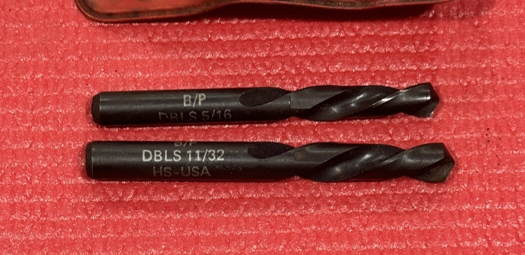 Blue Point Tools DBLS 105 Left Hand Drill Bit 2PC Set 11/32" & 5/16" VERY RARE!!