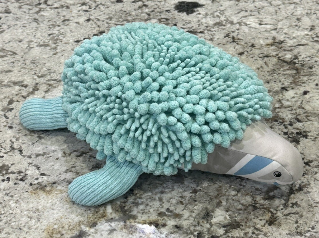 NEW Norwex Pet with a Purpose Chenille Sea Turtle Stuffed Animal with BacLock