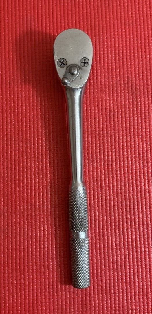 Vintage Walden Tools 1160 USA 1/2" Drive Socket Ratchet Wrench Knurled Handle