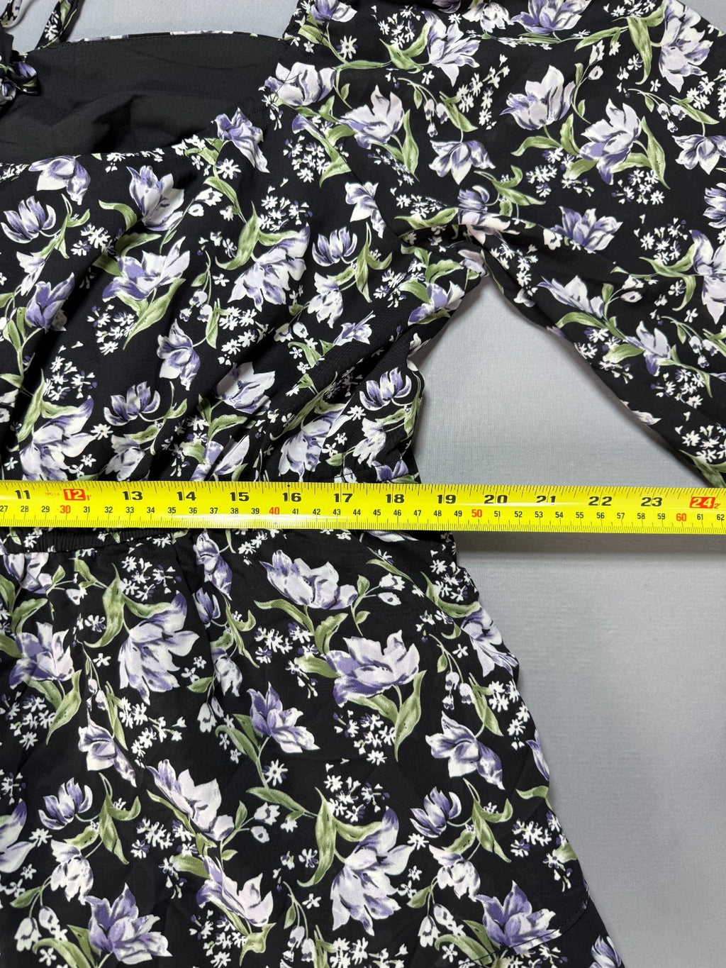 NWT Eywol Midi Dress Women's 3xl Black White Floral Tiered Ruffle Long Sleeve