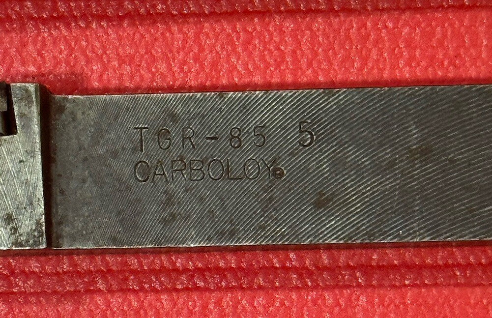 Vintage CARBOLOY TGR-85-5 INDEXABLE TOOL HOLDER