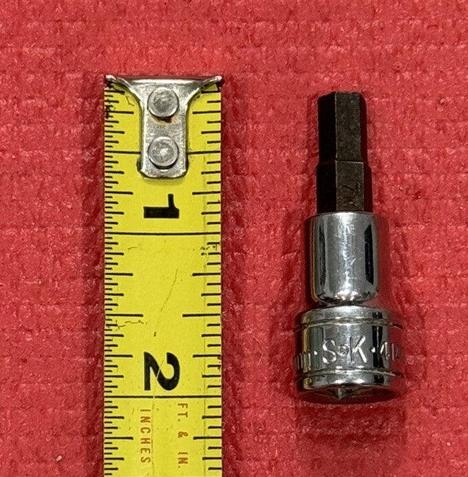 Vintage SK Tools 41406, Metric 7MM 3/8" Drive Hex Bit Socket Made in USA