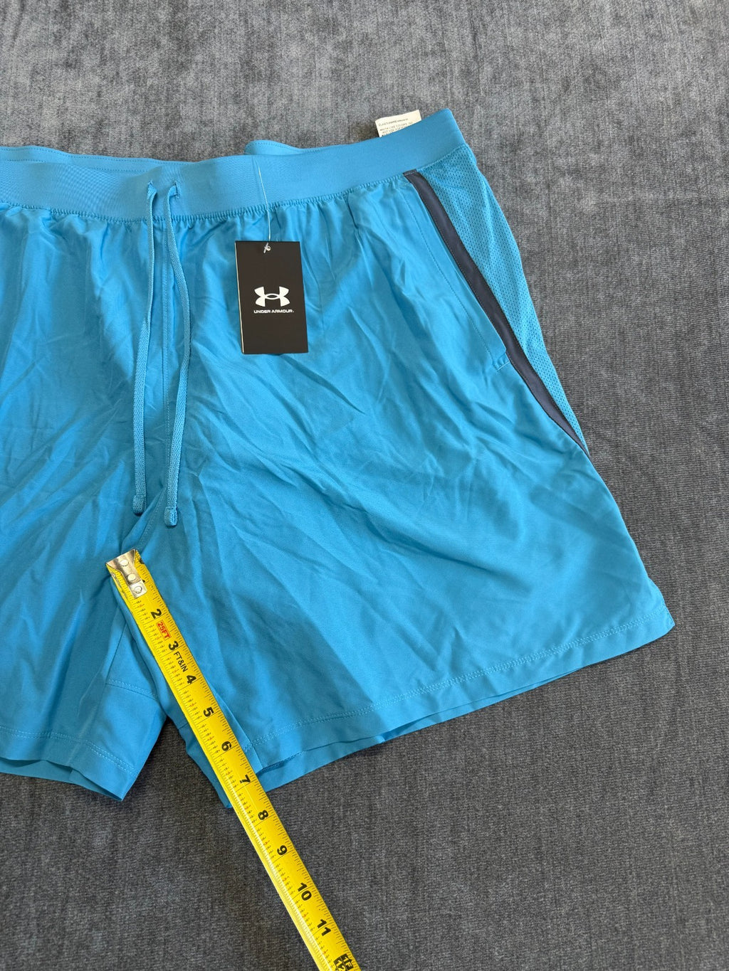 NWT Under Armour Launch Run 7" Shorts Mens 2XL Blue Lined Drawstring Lightweight