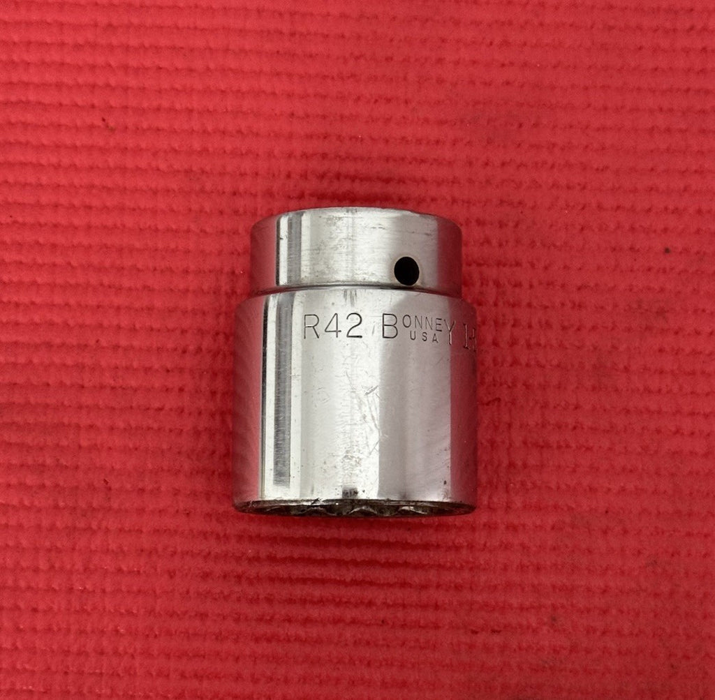 Vintage Bonney Tools #R42 , 3/4” Drive 1 5/16” Shallow Socket Made In USA