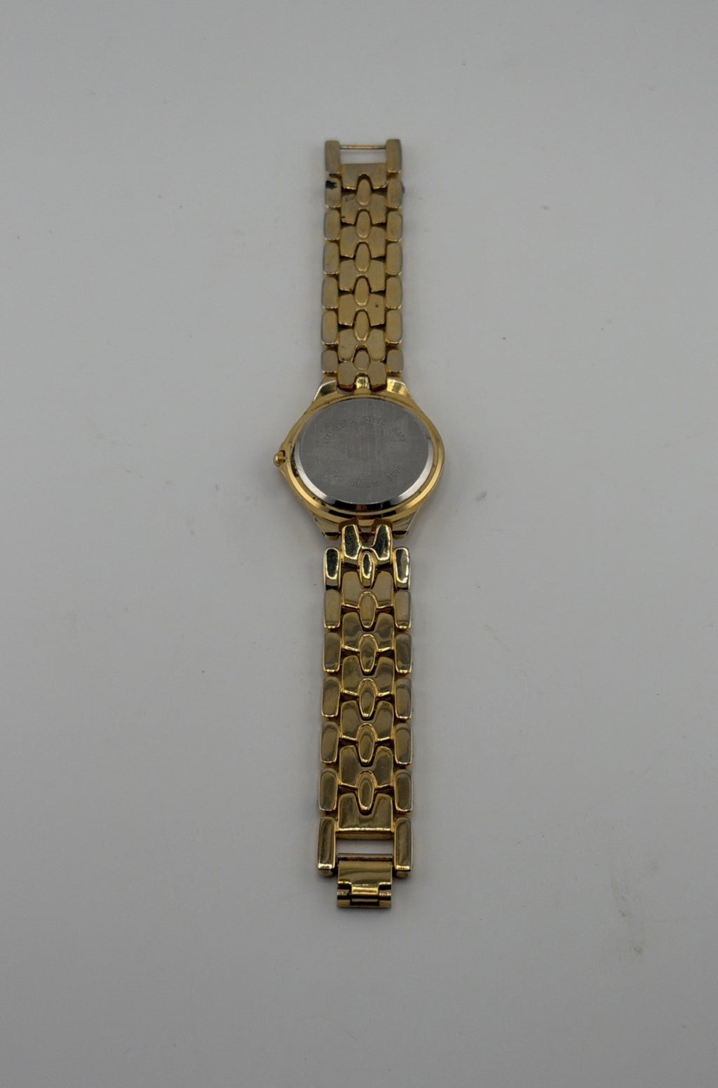 Vintage Quemex Watch Silver Gold Tone Quartz Water Resistant Needs Battery