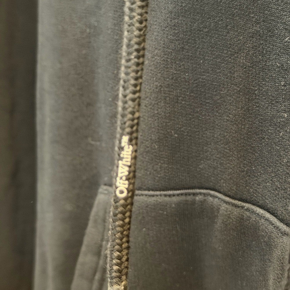 Off-White Black Graphic Hoodie