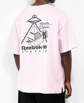 Reebok Classic T-Shirt Classics Skateboard UFO Pyramid Skate Shirt Pink Medium