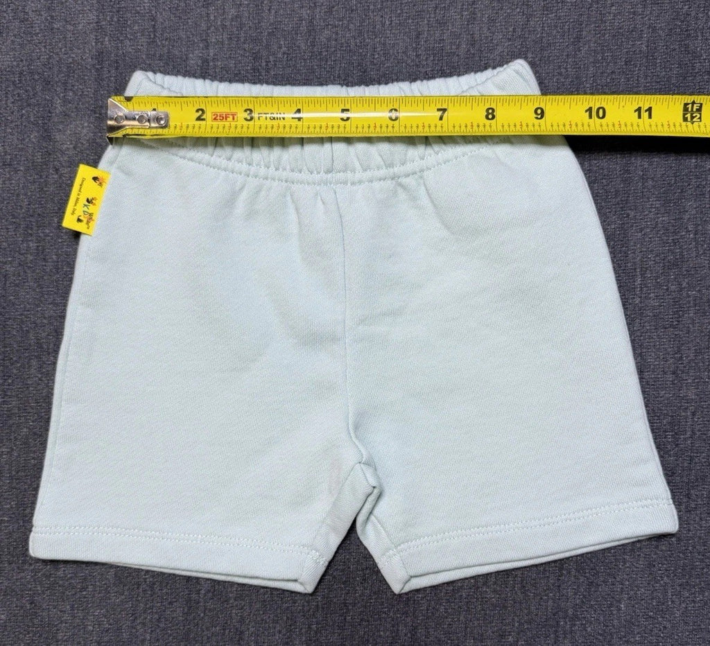 OFF WHITE Boys Casual Knit Shorts Color Light Blue Size 9-12 Months