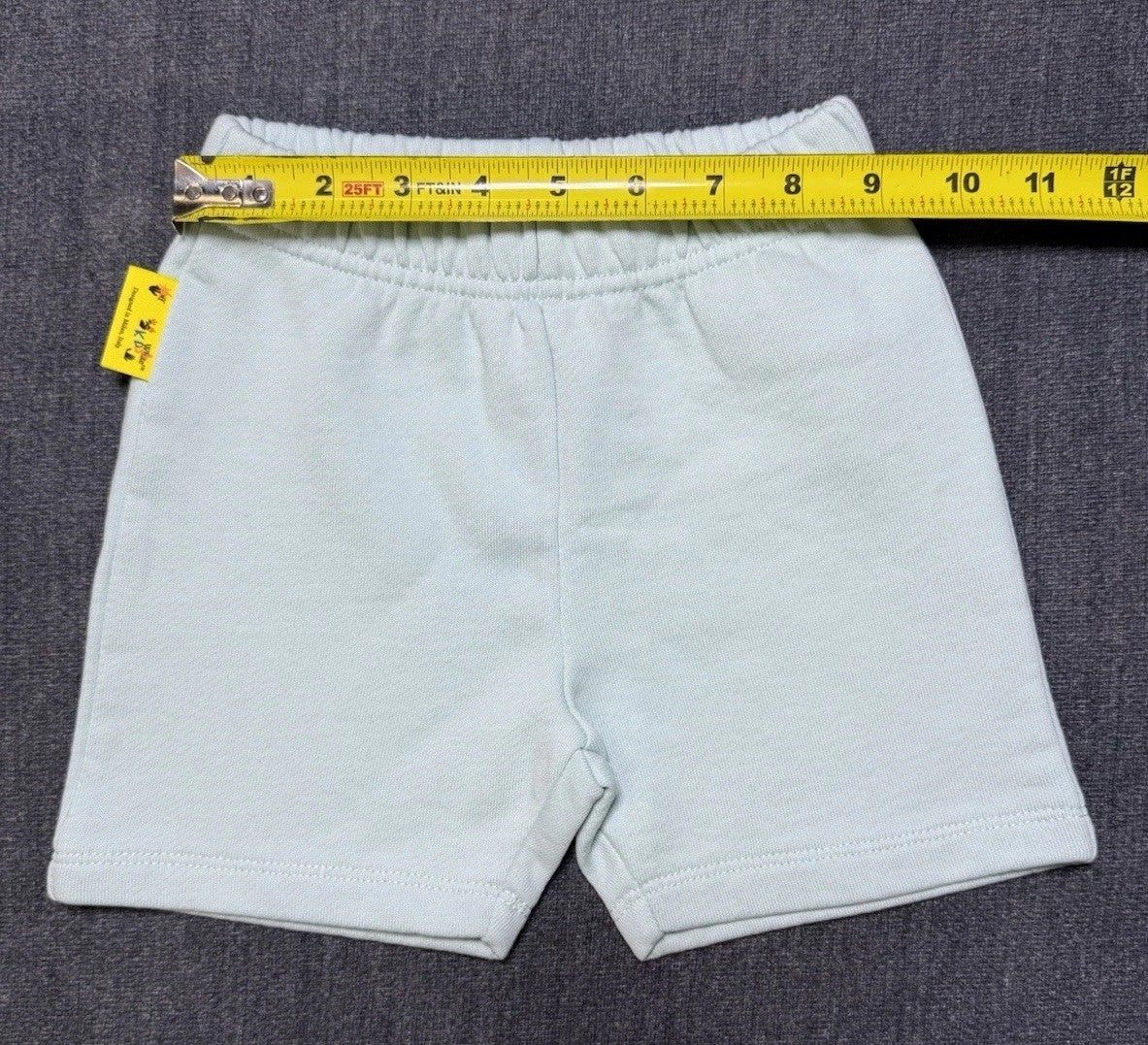 OFF WHITE Boys Casual Knit Shorts Color Light Blue Size 9-12 Months
