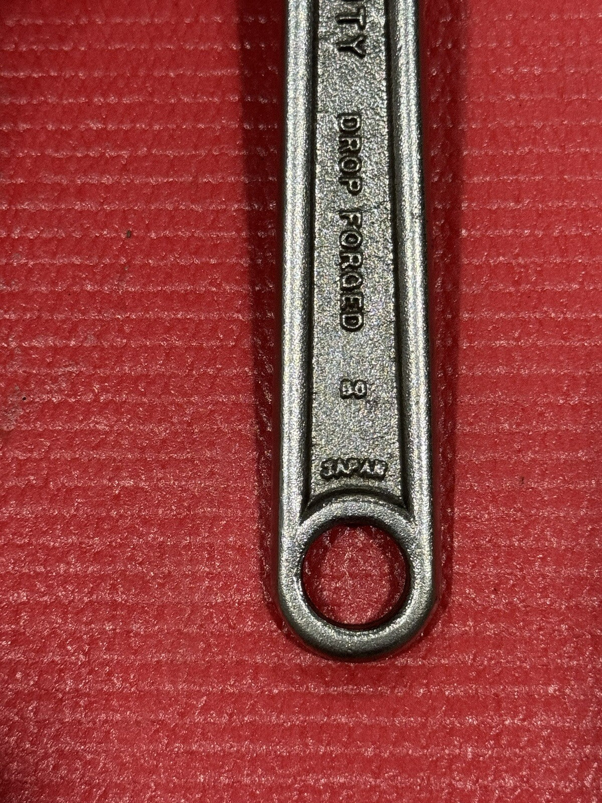 Vintage GREAT NECK TOOLS AW8 8" Adjustable Wrench Heavy Duty Drop Forged Japan