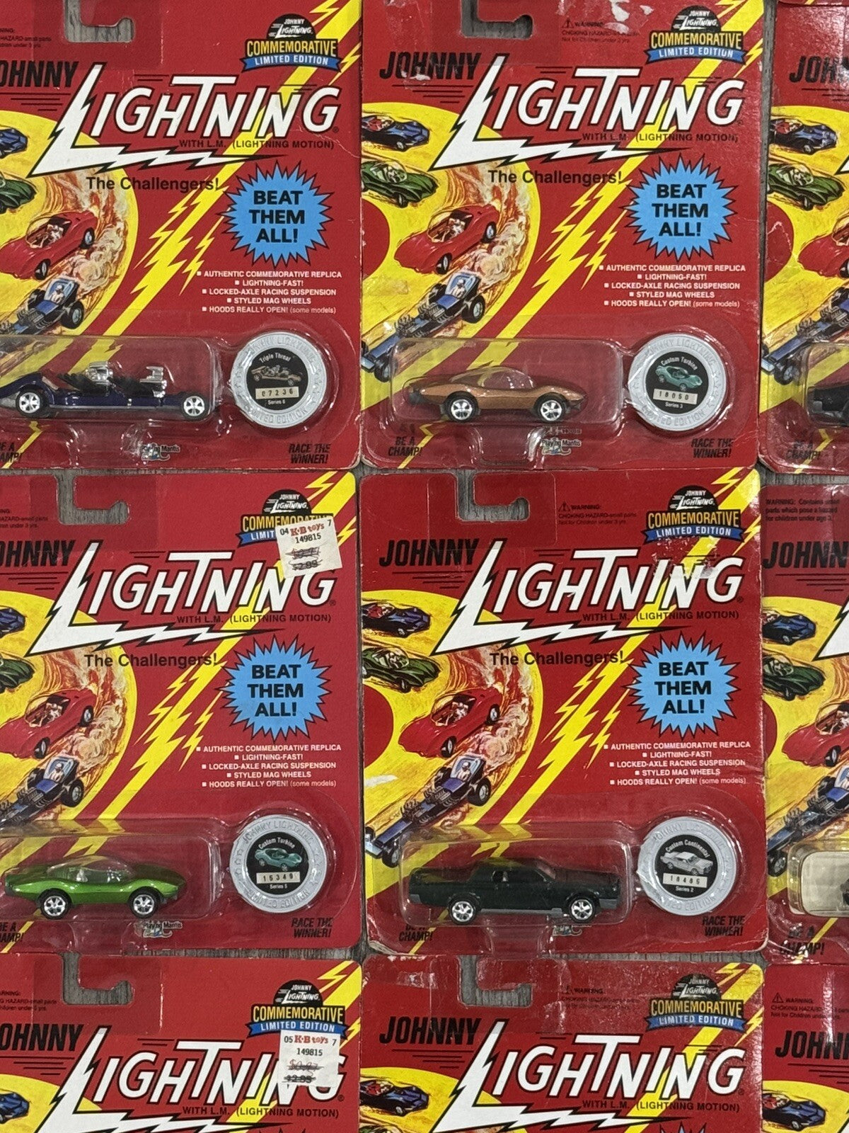 Johnny Lightning Commemorative Series NEW 1994 1995 -SET of 19Pc Limited Edition