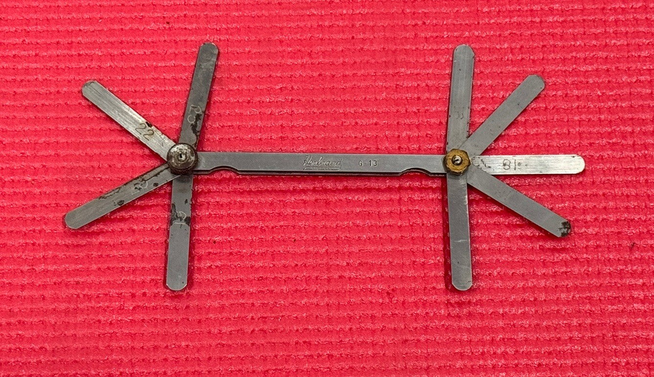 Vintage Herbrand Tools G-13 Feeler Gauge Made in USA