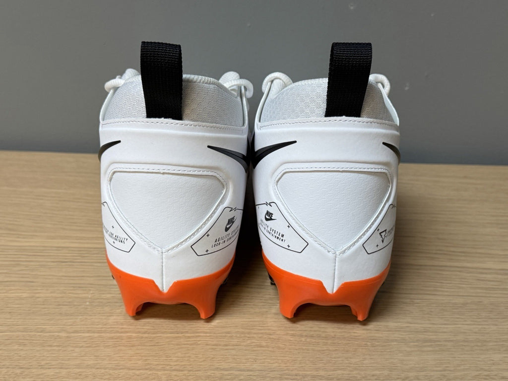 NEW Nike Alpha Menace Football Cleats MEN'S SIZE 13 White | Orange | Black