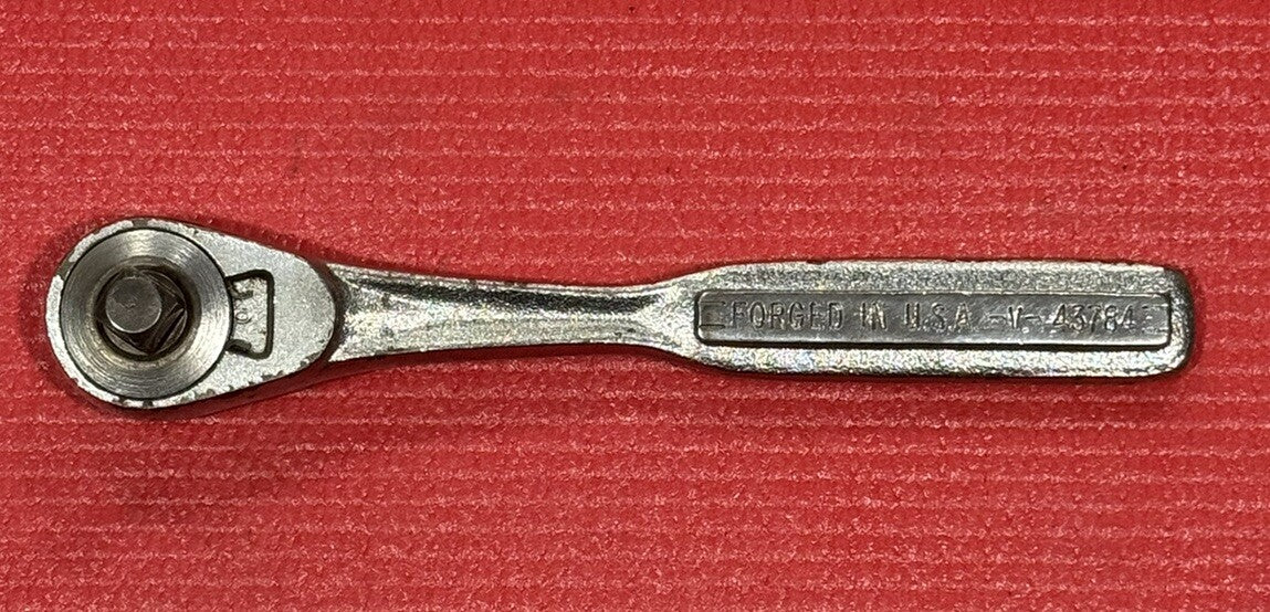Craftsman V 43784  3/8" Drive 7" Quick Release Ratchet Forged In USA Nice!
