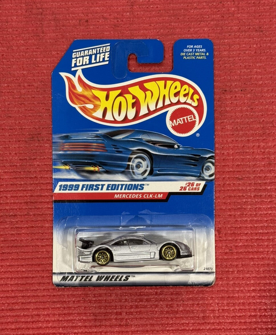 NEW Hot Wheels 1999 FIRST EDITIONS SILVER MERCEDES CLK-LM #926