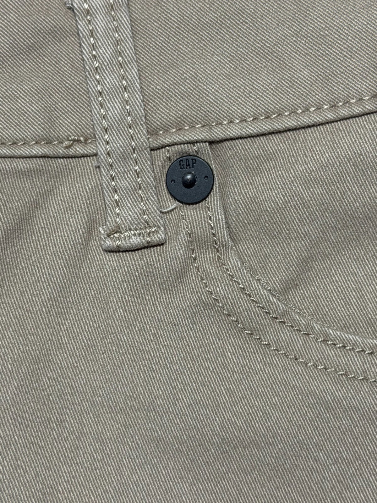 NWT Gap Slim Fit Stretch Twill Pants Men's 40x30 Khaki Zip-Fly Classic 5-Pockets