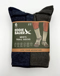 New Eddie Bauer Seamless Toe Trail Socks Men's Shoes Size 6-12 - Pairs Of 6