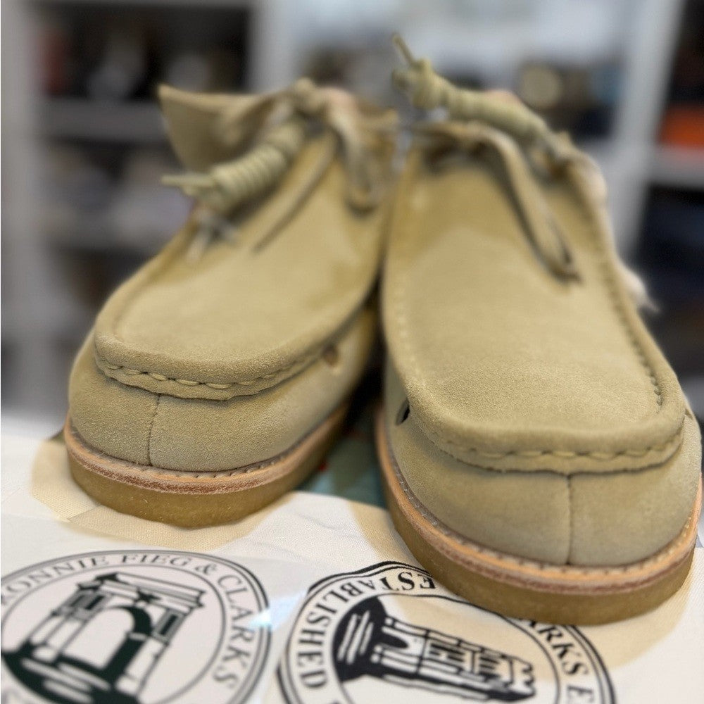 Clarks Brixham Beige Suede Loafers