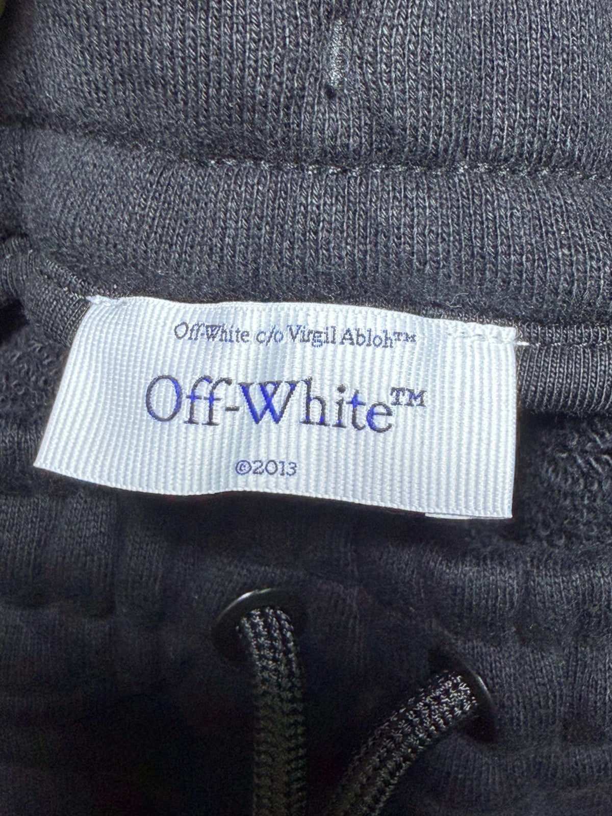 NWT Off-White Black Beach Bookish SweatPants Women's X-Large Logo Drawstring
