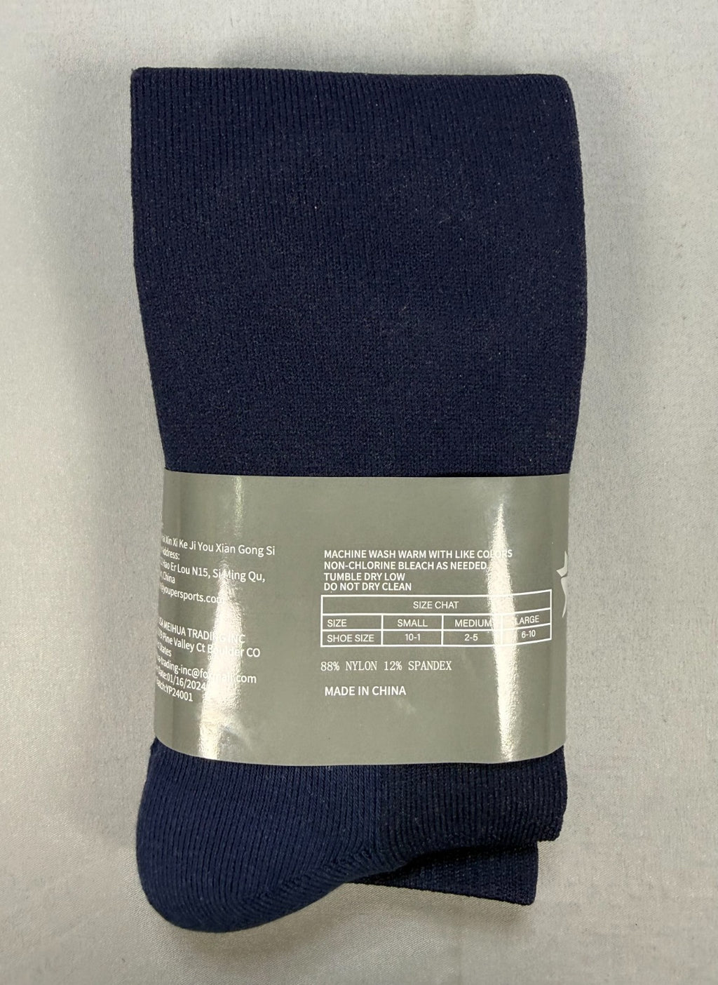 NWT Youper Sports Socks Youth YL Blue Soccer Baseball Golf Basketball Athleisure