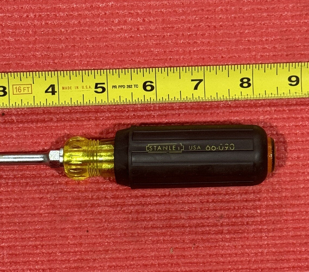 STANLEY Professional NEW 66-090 Keystone Slotted Screwdriver, 1/4” Made In USA