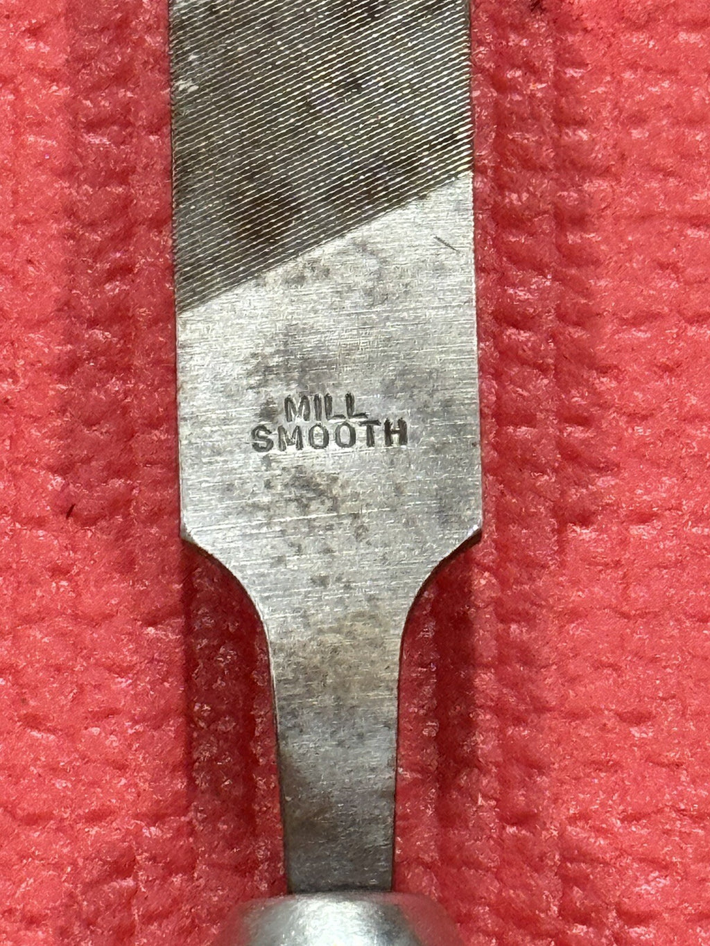 Vintage RARE Nicholson 13.5" Mill Smooth File Made in USA w/ Lutz #2 Wood Handle