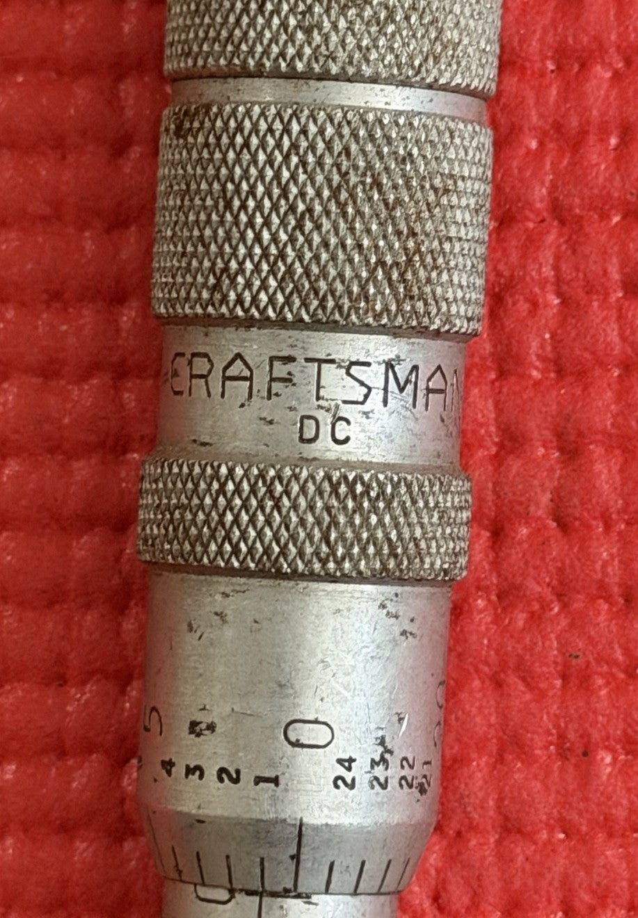 Vintage Craftsman DC  0-1” Micrometer  32nds / 64ths  Made in USA