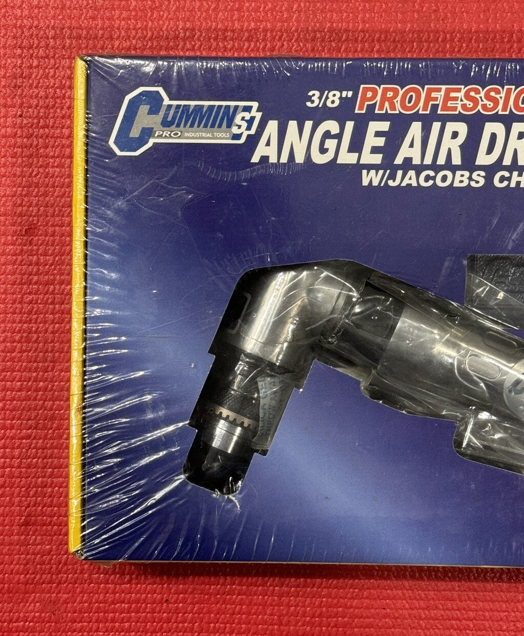 Vintage Cummins Tools NEW 3/8"Professional Angle Air Drill w/Jacobs Chuck OG Box