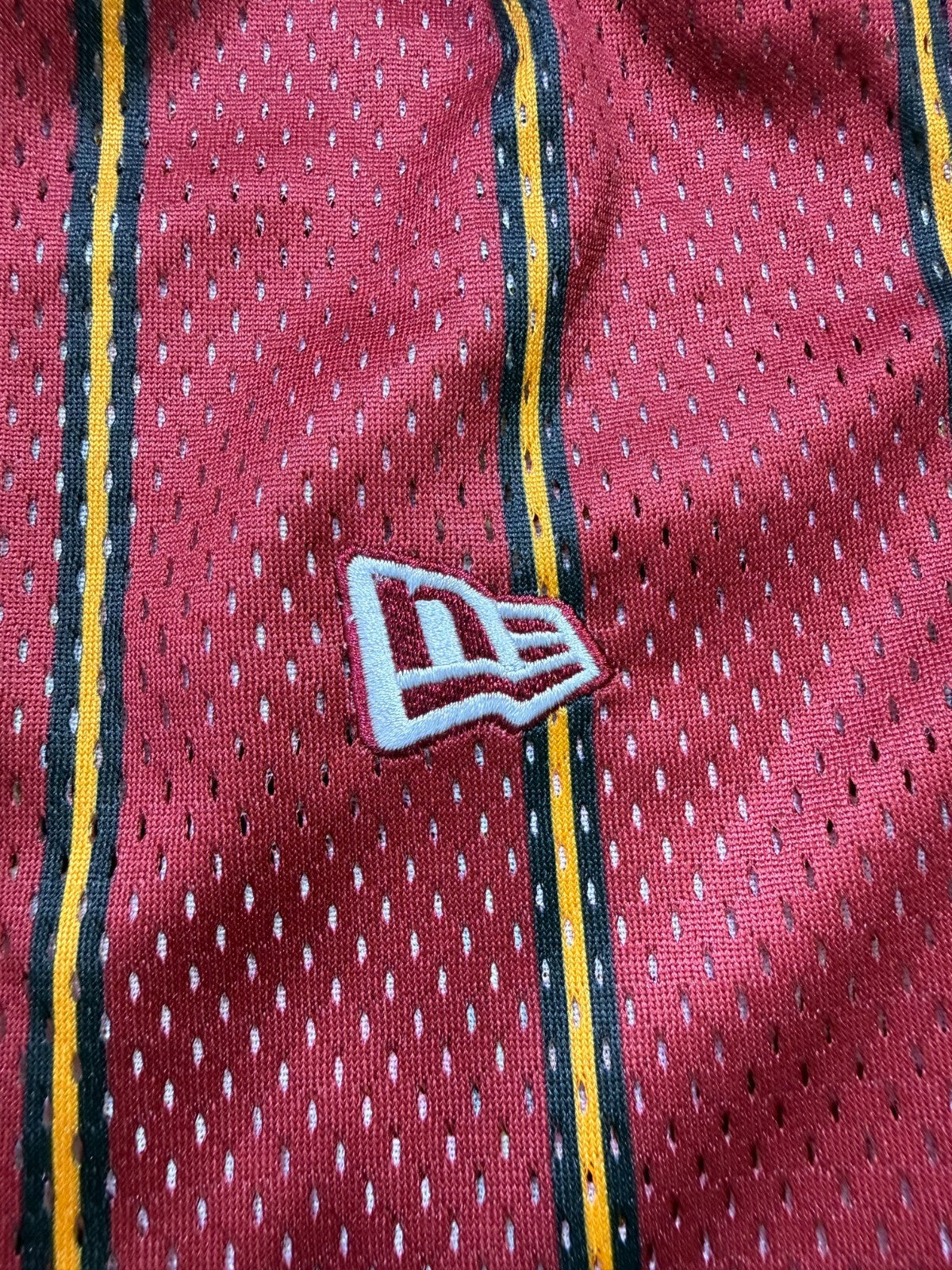NWT Era X NBA Eric Emanuel Miami Heat Men’s Shorts Medium Red Striped Basketball