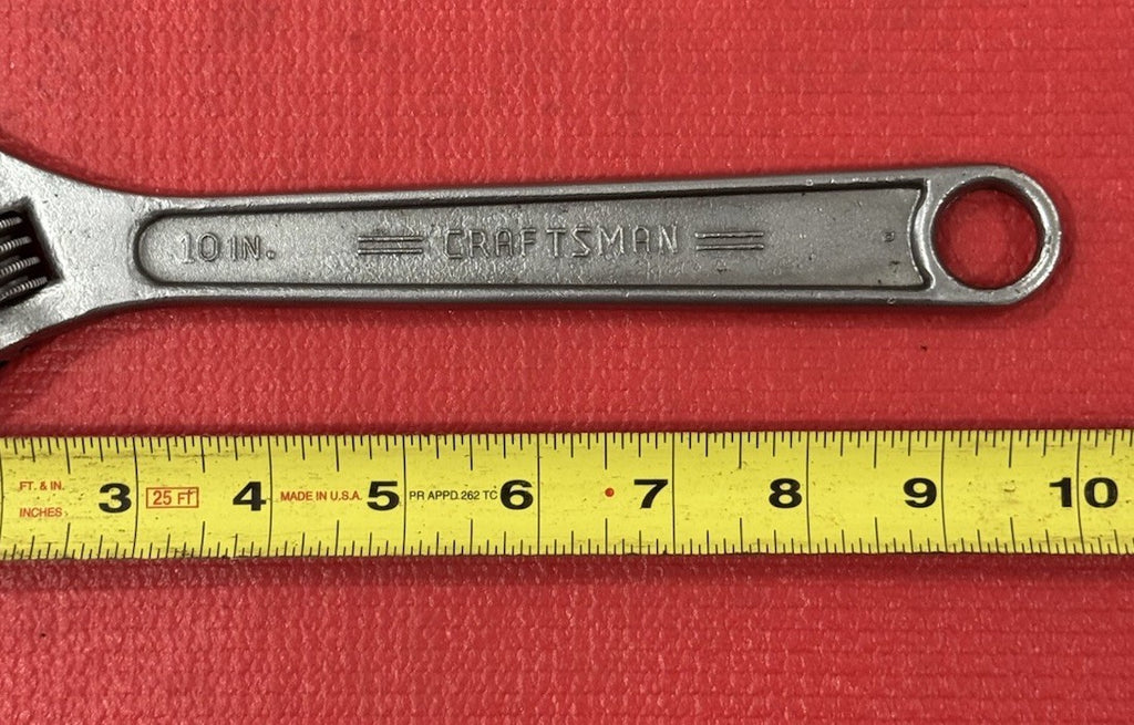 VINTAGE CRAFTSMAN 44604 10" 250MM ADJUSTABLE WRENCH/Crescent Wrench  Made In USA