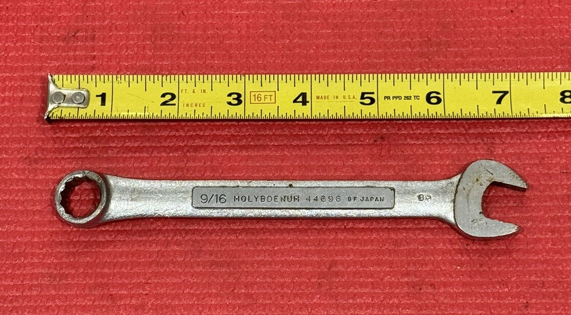 Vintage Craftsman 44696, SAE 9/16" Combination Wrench 12 Point Molybdenum Japan