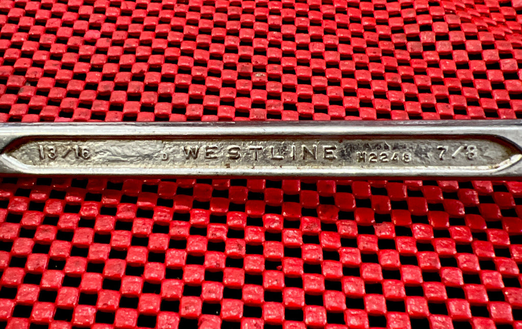 West line 7/8in x 13/16in 12 pt Offset Box End Wrench USA Forged Steel N6