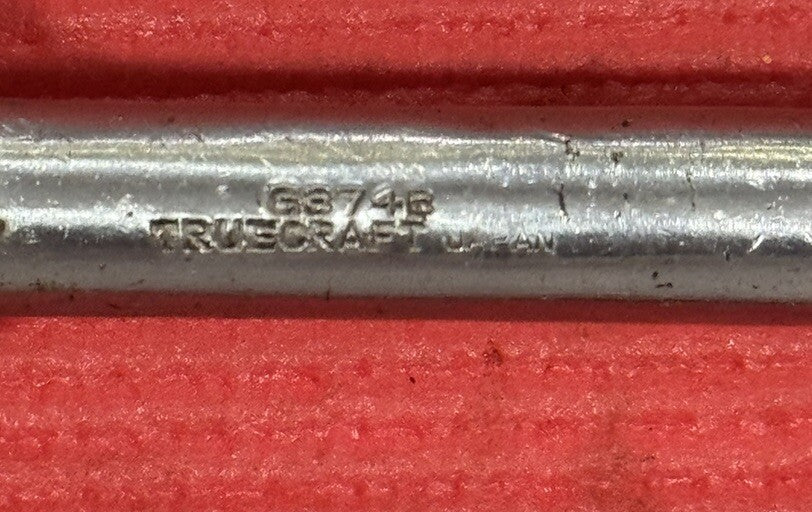 Vintage TrueCraft G374B  1/2” Drive Ratchet W/Black Handle Made In Japan Rare