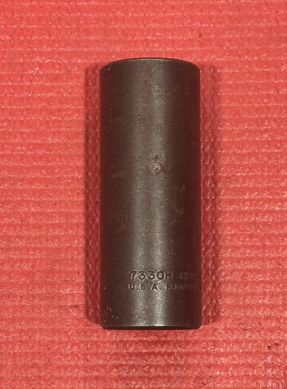 Vintage PROTO Professional 7330H 15/16", 1/2" Drive Well Deep Impact Socket USA