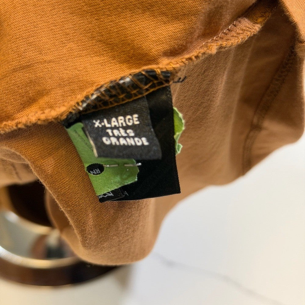 AMIRI Tan Crew Neck T-Shirt Size XL