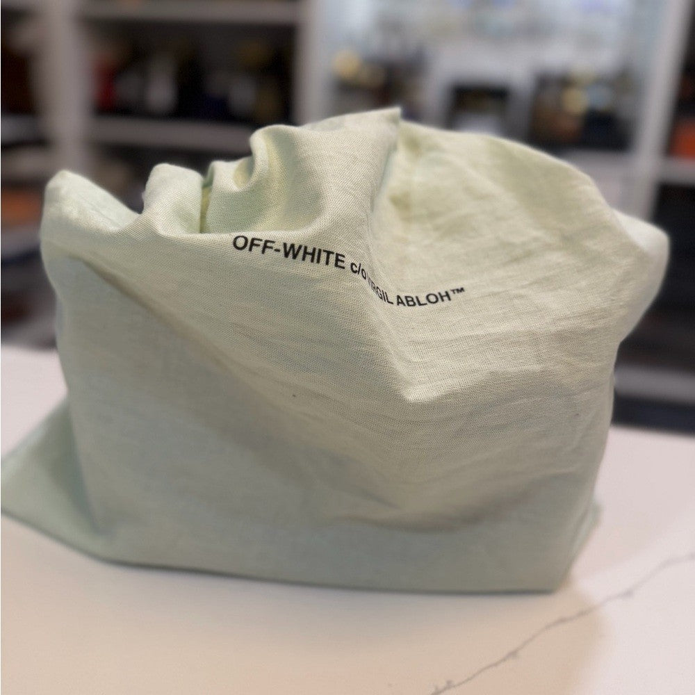 Off-White Brown Leather BOX Bag - Unique!