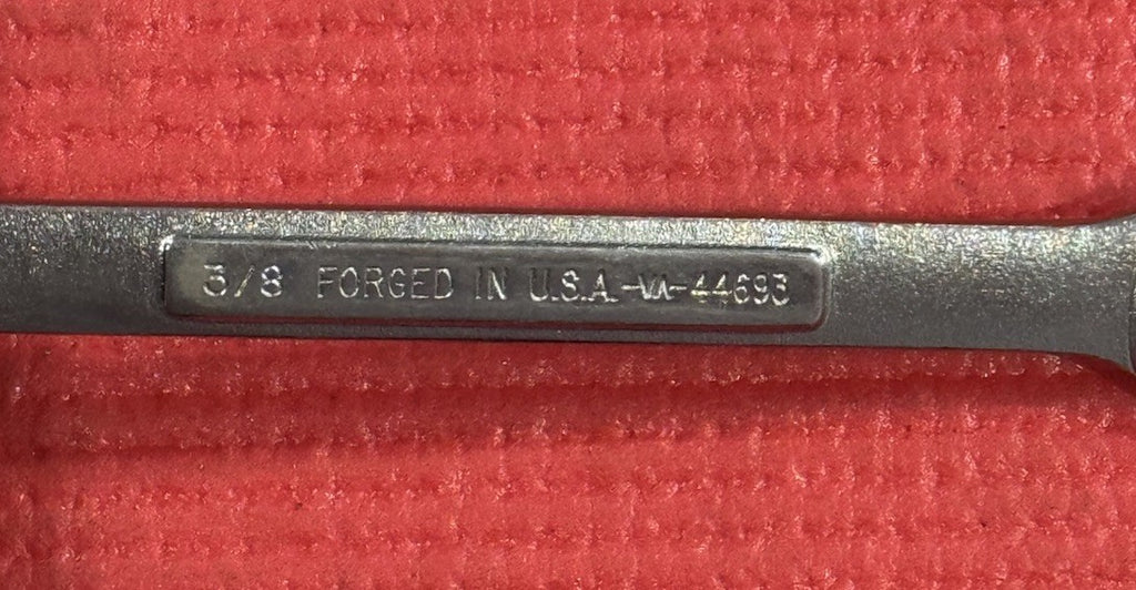 Vintage Craftsman VA 44693 3/8" Combination Wrench 12 Point Made In USA NEW