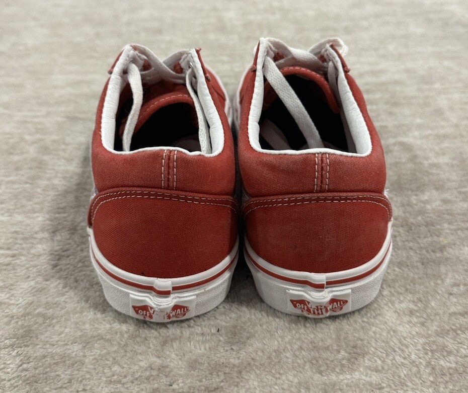 Vans Red & White Old Skool Canvas Men's size 5.5 & Women's size 7.0