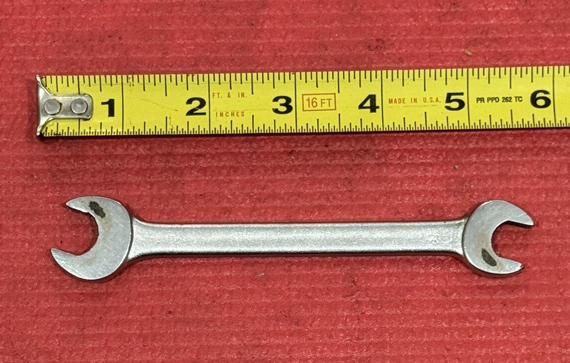 Vintage PROTO Tools 3025, SAE 1/2" X 7/16" Double Open-End Wrench Made in USA