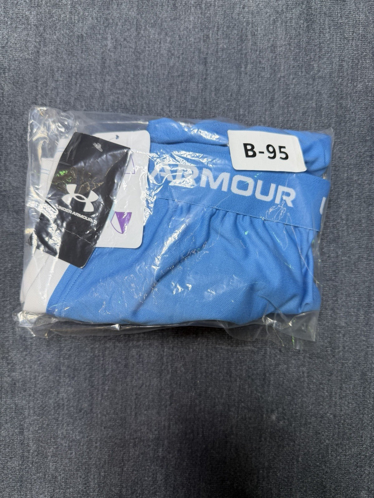 NWT Under Armour Tech Play Up Shorts Girls size YXL Ether Blue Drawstring