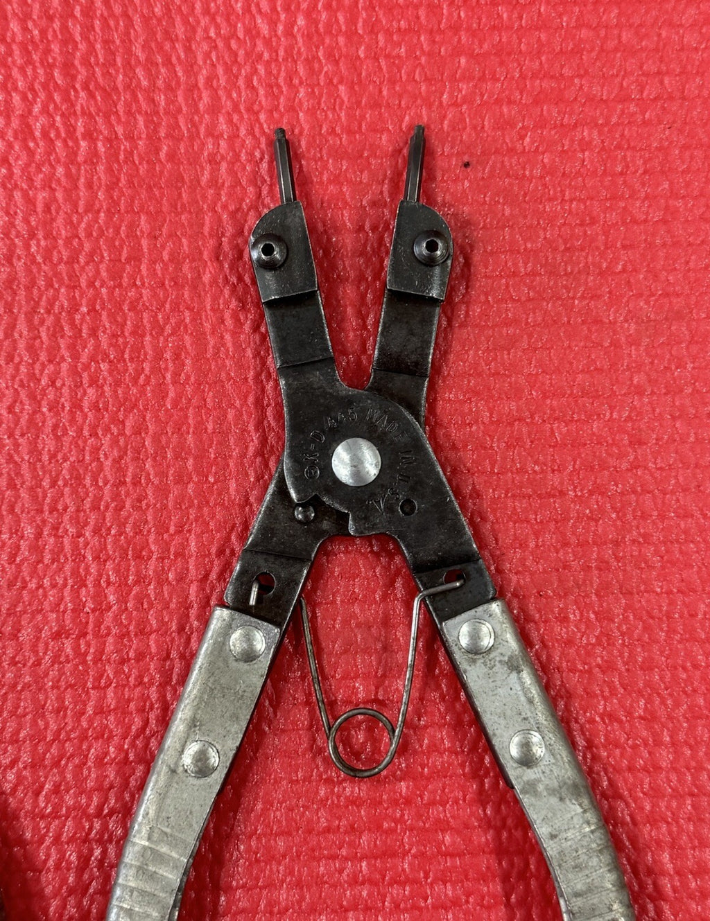 Vintage K-D TOOLS No. 445 Snap Ring Plier 2 Pc Set Made in USA