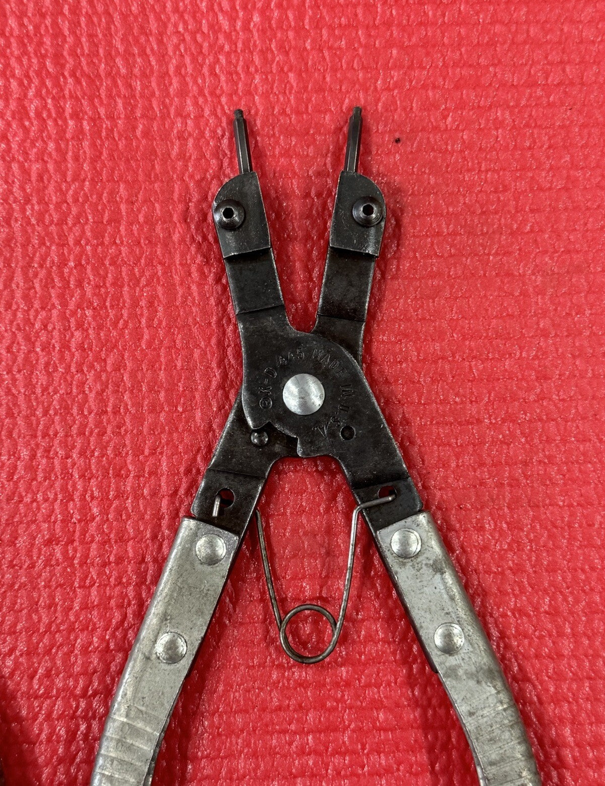 Vintage K-D TOOLS No. 445 Snap Ring Plier 2 Pc Set Made in USA