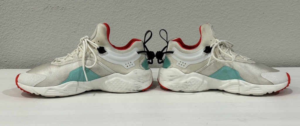 Nike Air Huarache Womens Size 8 White Lace Up Running Gym Sneakers
