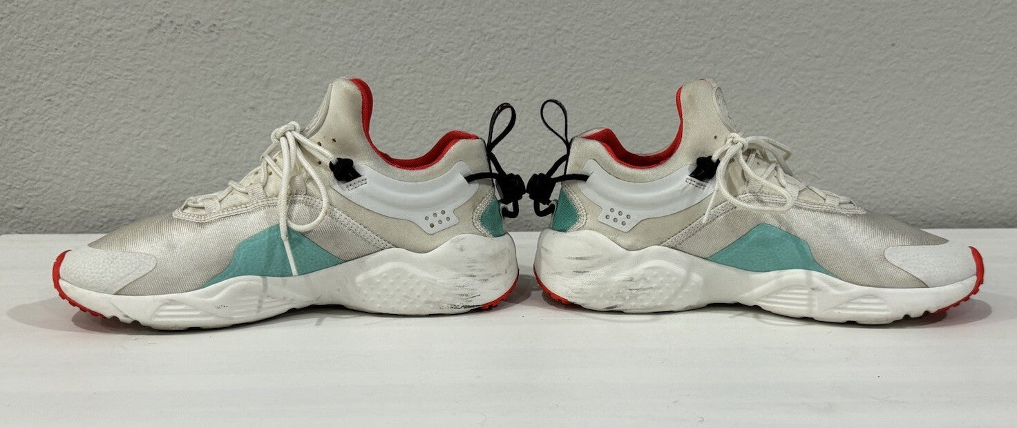 Nike Air Huarache Womens Size 8 White Lace Up Running Gym Sneakers