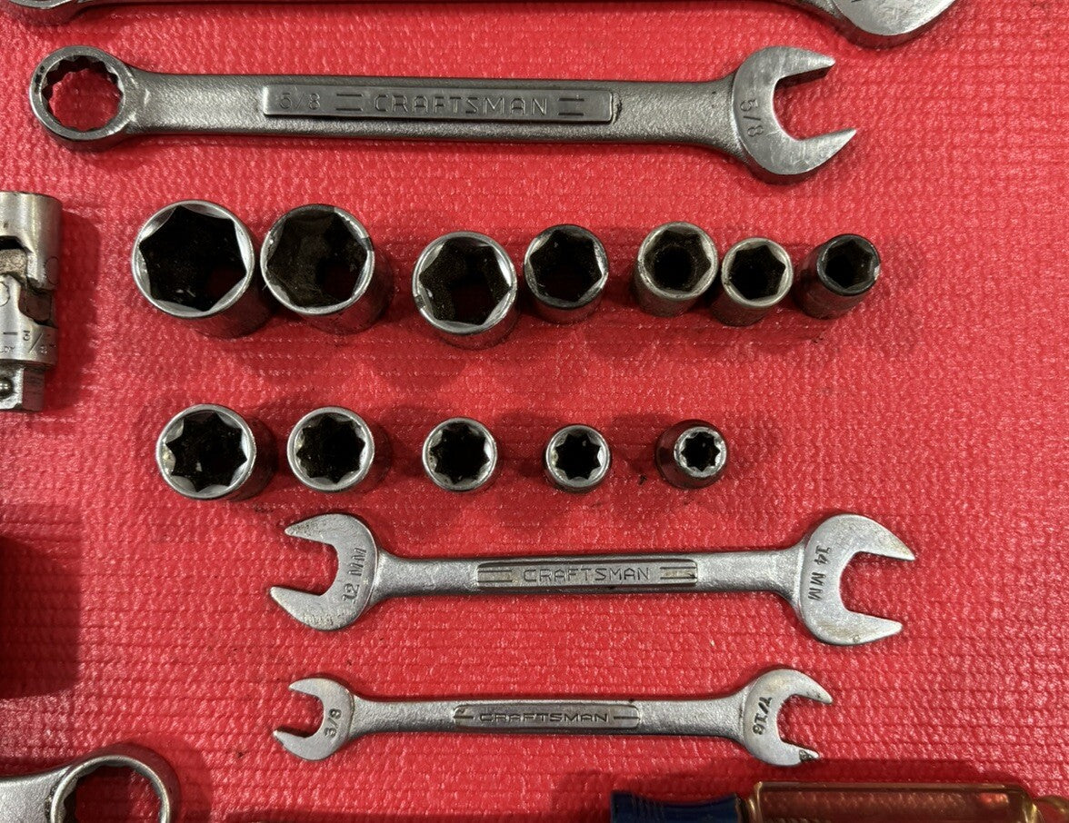 Vintage Lot of 30 USA Tools- Mac,S-K,Craftsman,Proto,NewBritain,Billings