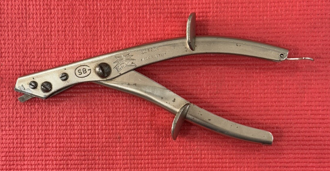 Vintage EDMA SBG TIN NIBBLER SHEARS SNIPS - Made In France Very Rare