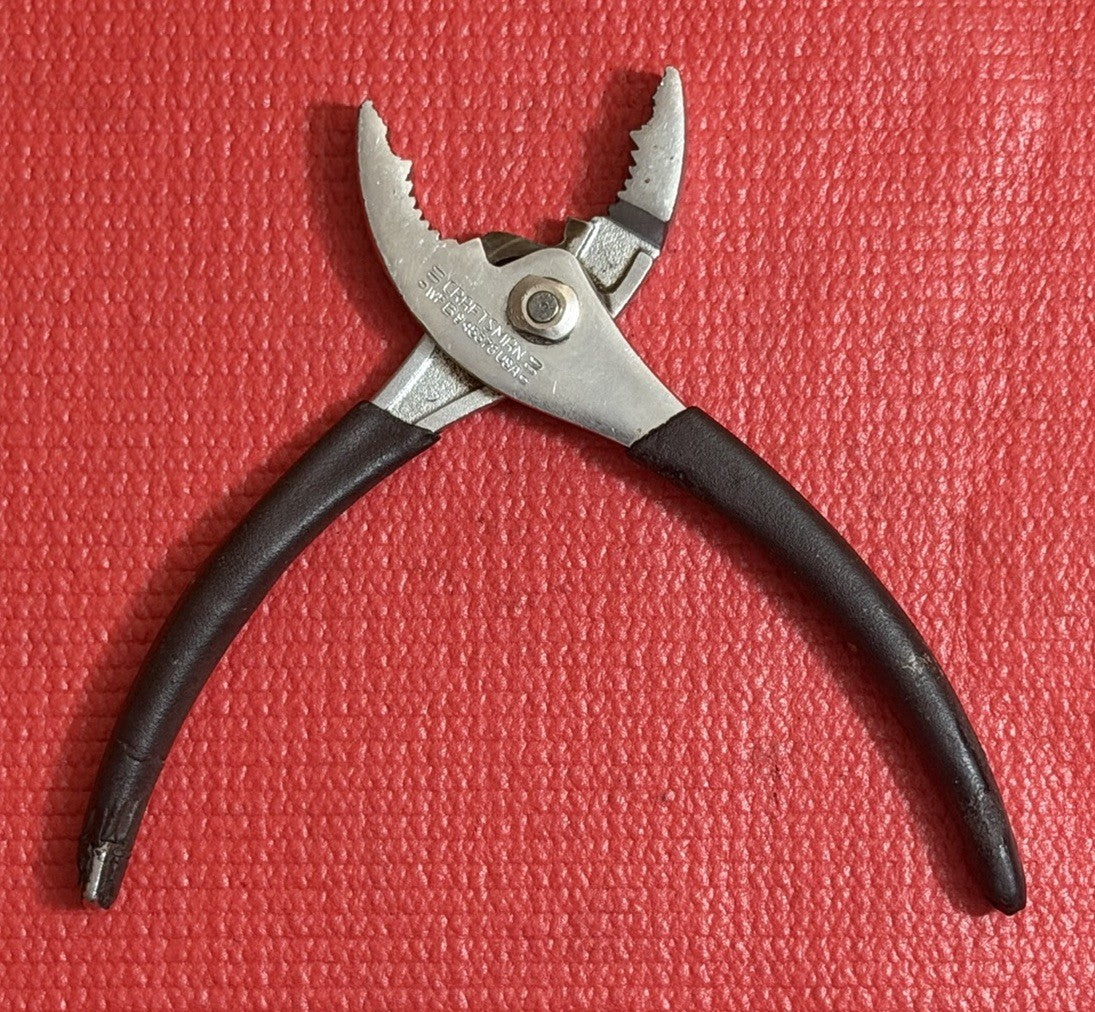 Craftsman 6 3/4" Long Slip Joint Pliers WF 45378 Made In USA