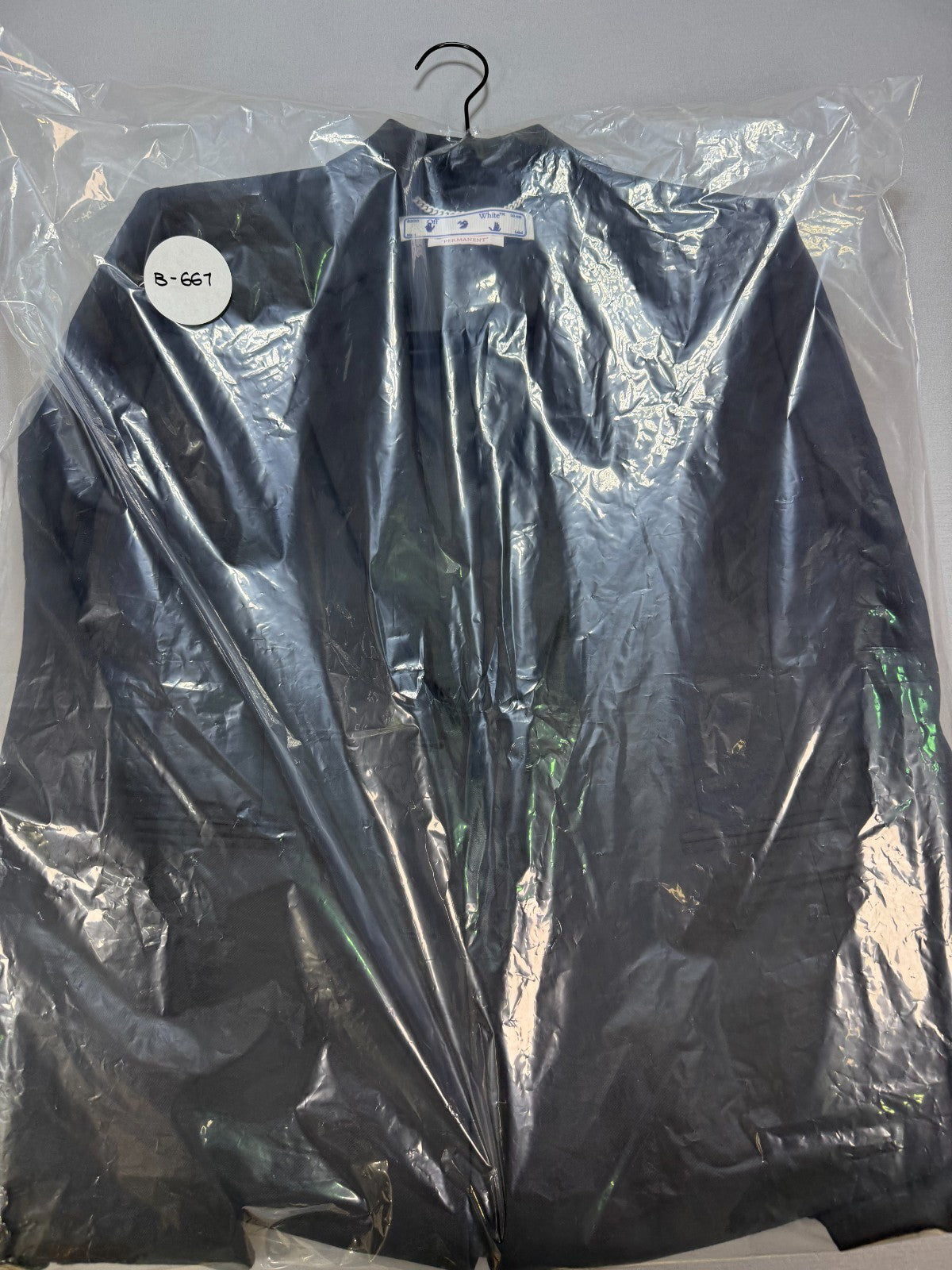 Off-White Tailored Suit Jacket Women 42 Black Tailored Fit Structured Shoulders